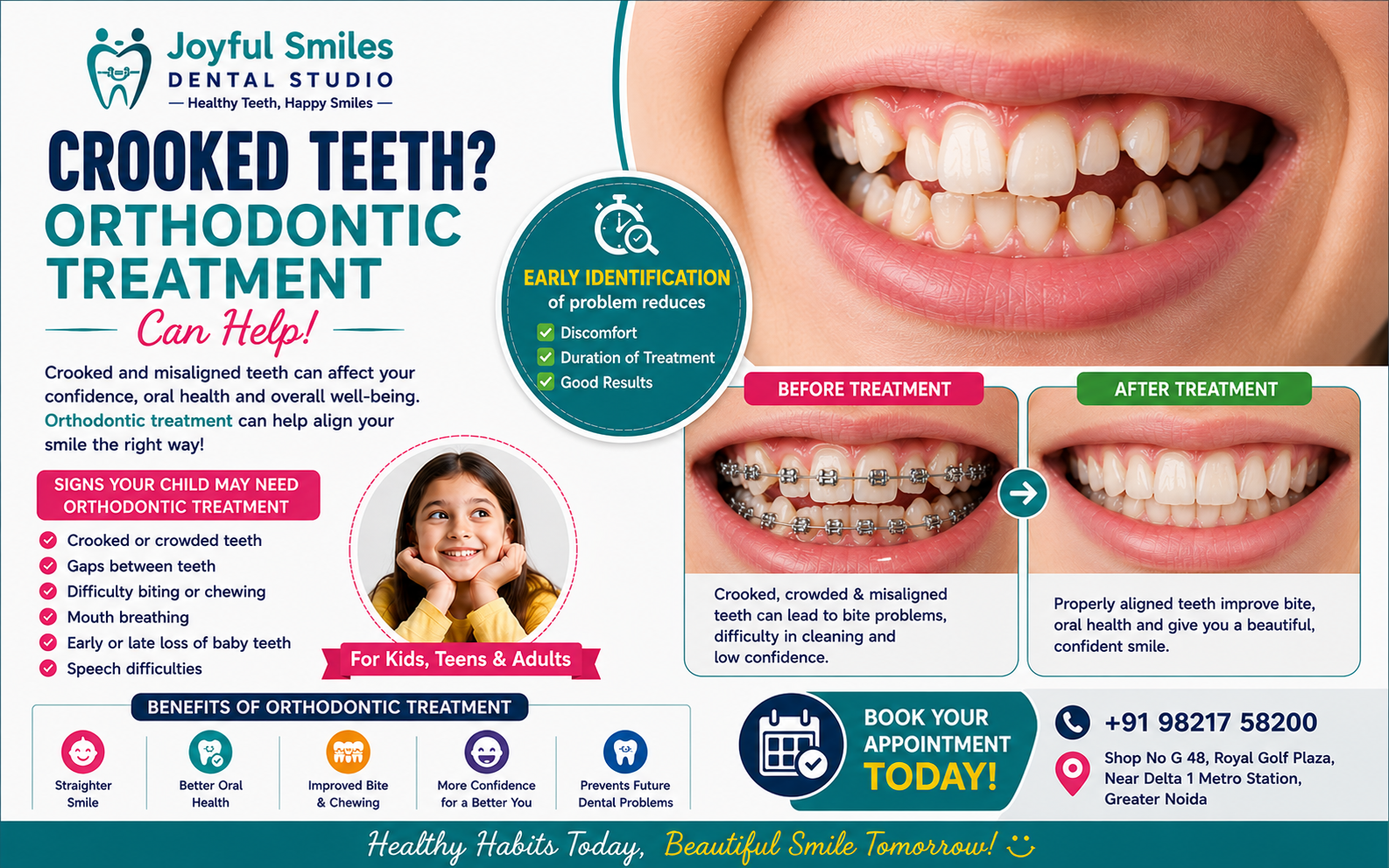 Crooked Teeth? Here’s How Orthodontic Treatment Can Help